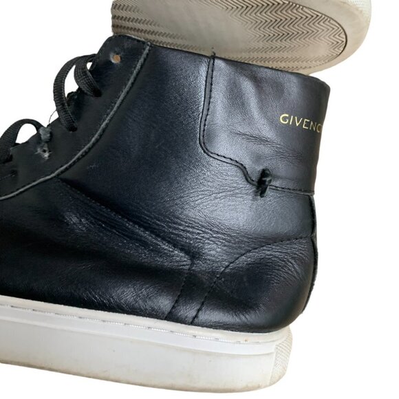 Rare Givenchy Codification Leather High Top Shoes Size 12 - Picture 10 of 16